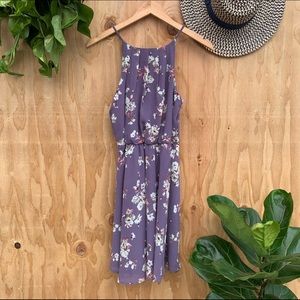 Purple Lavender Floral Dress